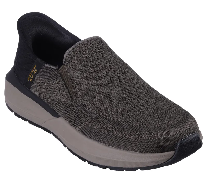 Skechers Skechers Slip-ins: Neville – Rovelo – Olijf / Zwart (210546-OLBK)
