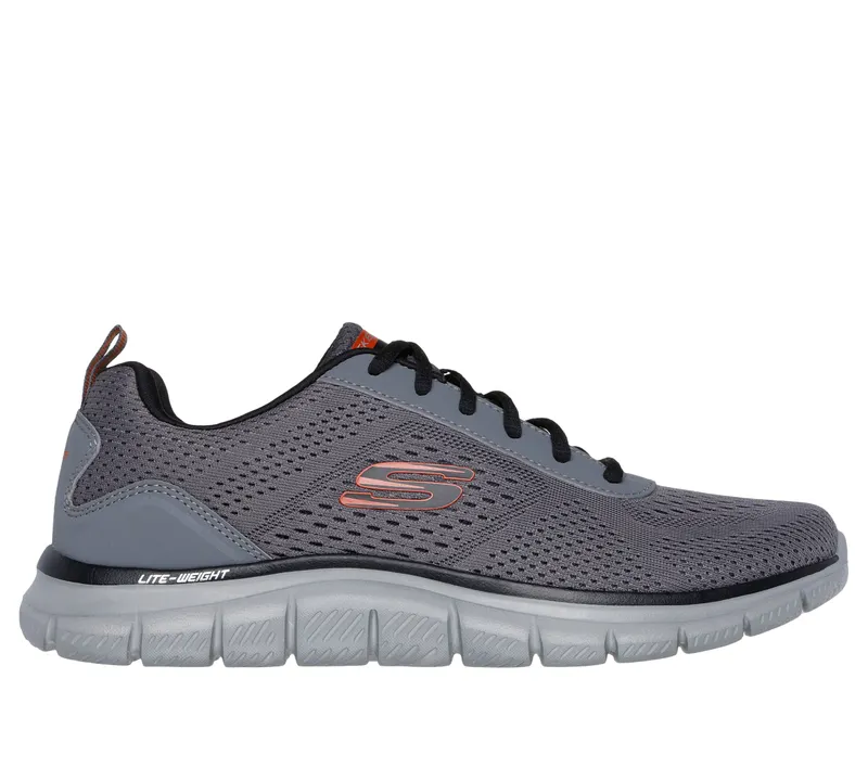 Skechers Track – Leshur – Houtskool / Oranje (232758-CCOR)