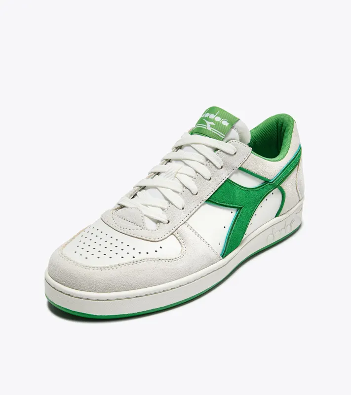 Diadora Magic Basket Low Suede Leather White / Island Green (501.178565_D1282)