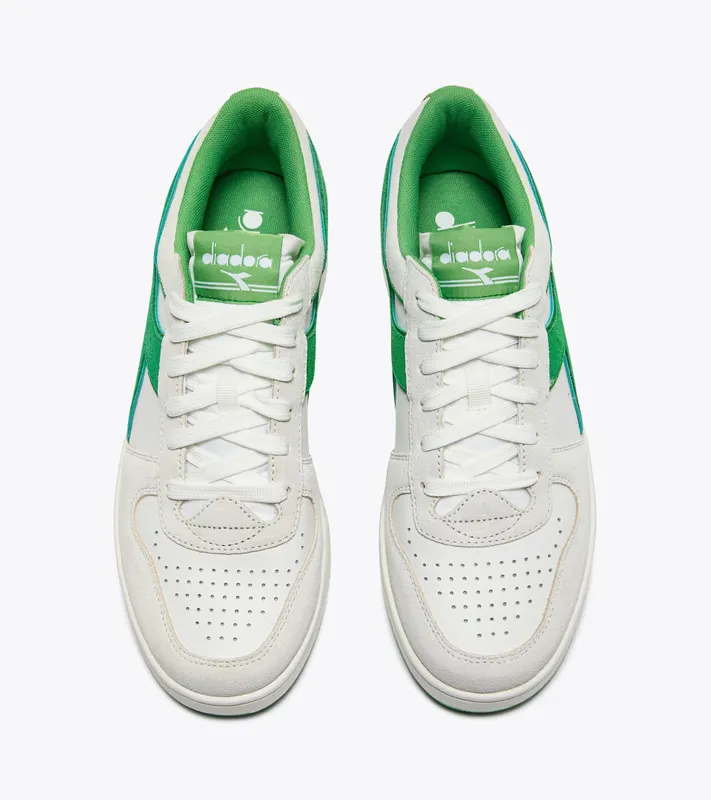 Diadora Magic Basket Low Suede Leather White / Island Green (501.178565_D1282)