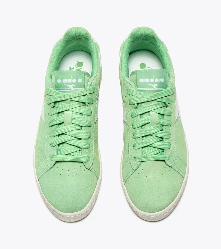Diadora Game L Low Suede Waxed White / Pistachio Green (501.181202_D1283)