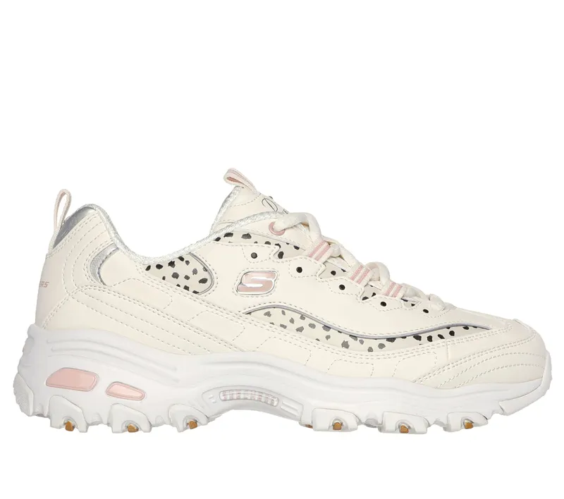 Skechers D’Lites – Wildcats – Gebroken Wit / Roze (150236-OFPK)