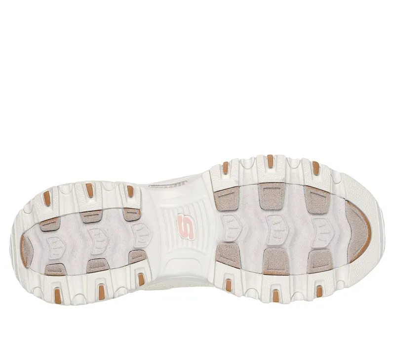 Skechers D’Lites – Wildcats – Gebroken Wit / Roze (150236-OFPK)