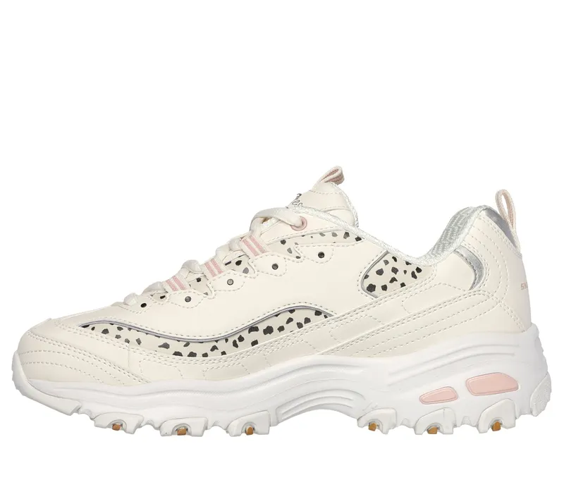 Skechers D’Lites – Wildcats – Gebroken Wit / Roze (150236-OFPK)