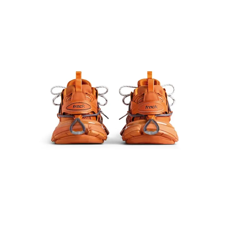Balenciaga Men’s Track Trail Laces Sneaker In Orange / Grey Orange / Grey (800592WTRHK7000)