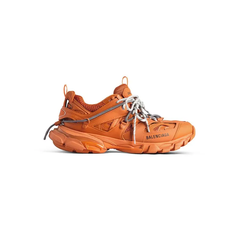 Balenciaga Men’s Track Trail Laces Sneaker In Orange / Grey Orange / Grey (800592WTRHK7000)