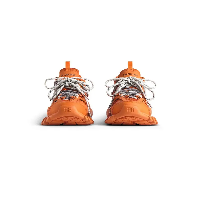 Balenciaga Men’s Track Trail Laces Sneaker In Orange / Grey Orange / Grey (800592WTRHK7000)