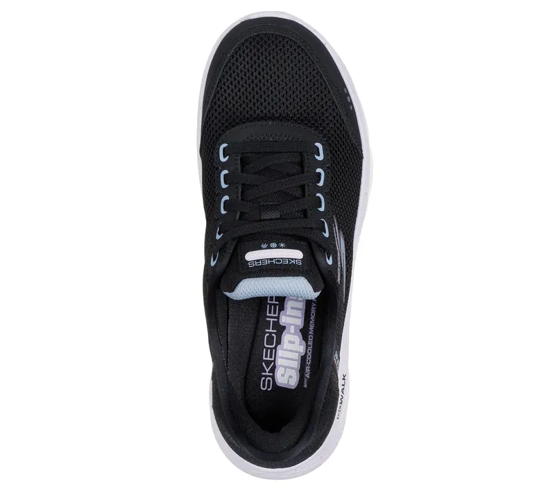 Skechers Skechers Slip-ins: GO WALK Flex – Clear Creek – Zwart / Mauve (124846-BKMV)