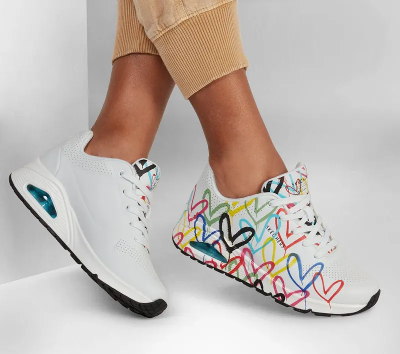 Skechers Skechers x JGoldcrown: Uno – Spread the Love – Wit / Multi (155507-WMLT)
