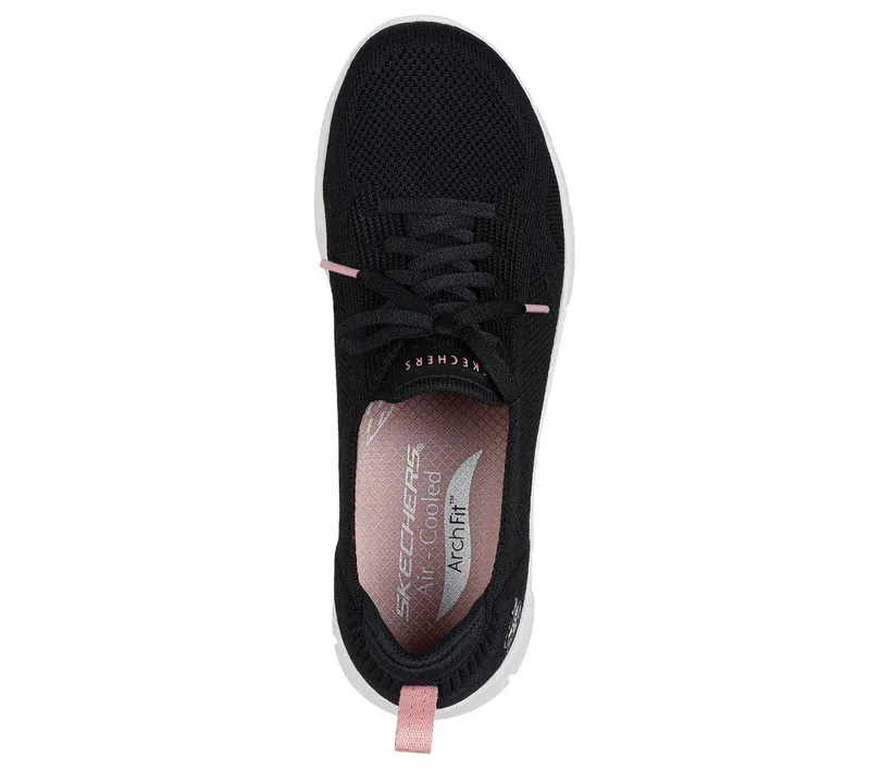 Skechers Arch Fit Refine 2.0 – Tenacious – Zwart / Roze (104688-BKPK)