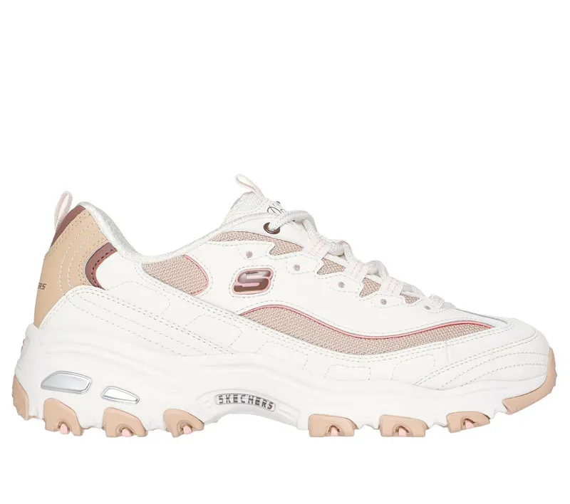 Skechers D’Lites – Popular Vote – Gebroken Wit / Bruin (150241-OWBR)