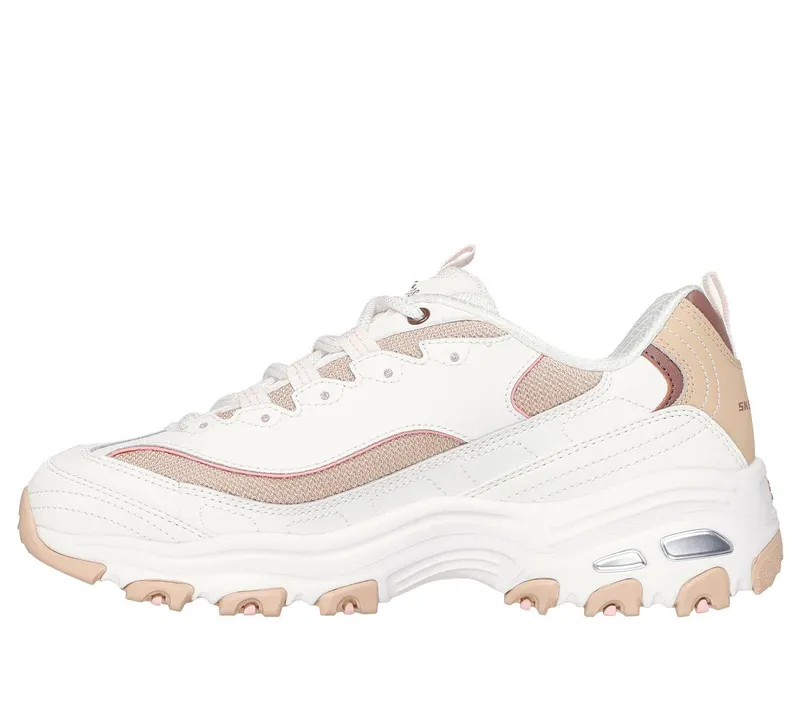 Skechers D’Lites – Popular Vote – Gebroken Wit / Bruin (150241-OWBR)
