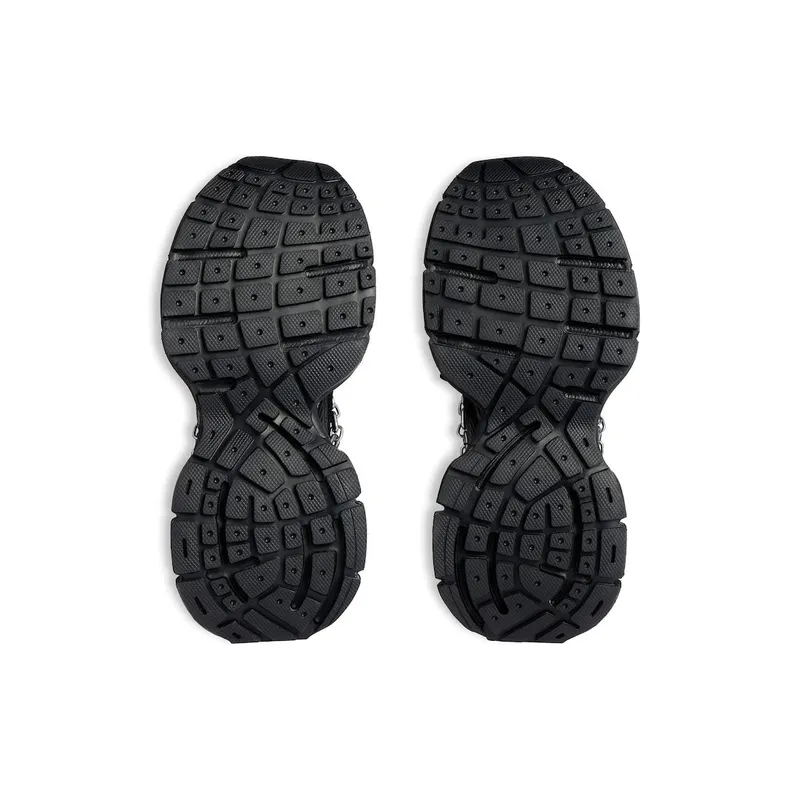 Balenciaga Men’s 3xl Chain Sneaker In Black Black (825622W3XPL1882)