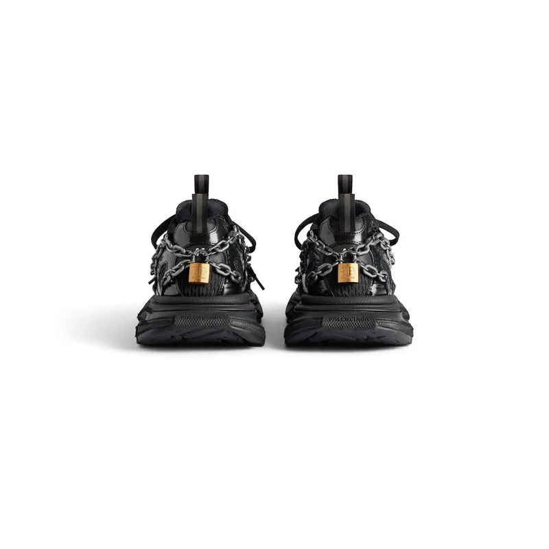 Balenciaga Men’s 3xl Chain Sneaker In Black Black (825622W3XPL1882)