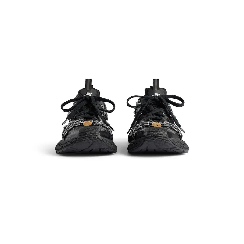 Balenciaga Men’s 3xl Chain Sneaker In Black Black (825622W3XPL1882)