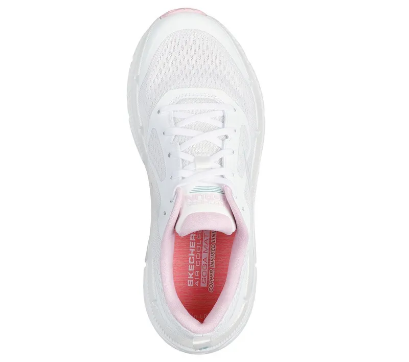 Skechers Max Cushioning Premier 2.0 – Hillsborough – Wit / Roze (129700-WPK)
