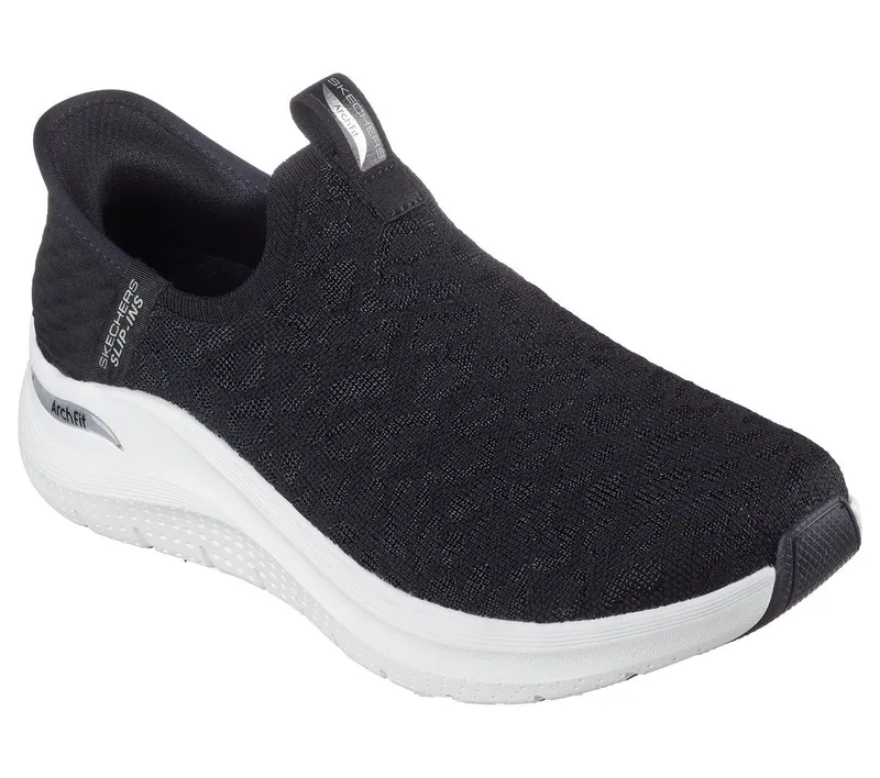 Skechers Skechers Slip-ins: Arch Fit 2.0 – Cheetah Chic – Zwart (150065-BLK)