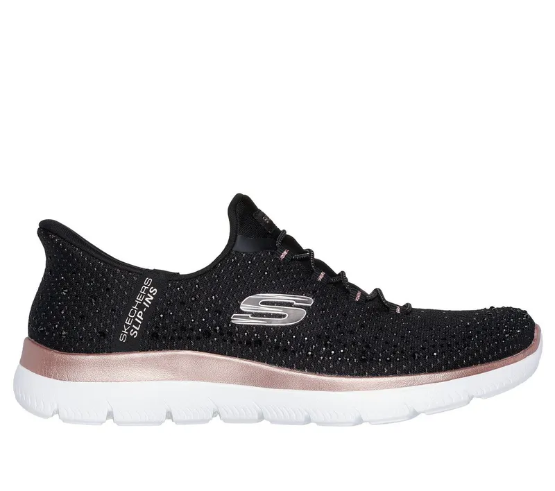 Skechers Skechers Slip-ins: Summits – Brilliant Shine – Zwart / Roos Goud (150273-BKRG)