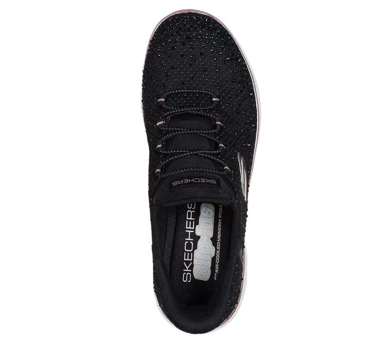 Skechers Skechers Slip-ins: Summits – Brilliant Shine – Zwart / Roos Goud (150273-BKRG)