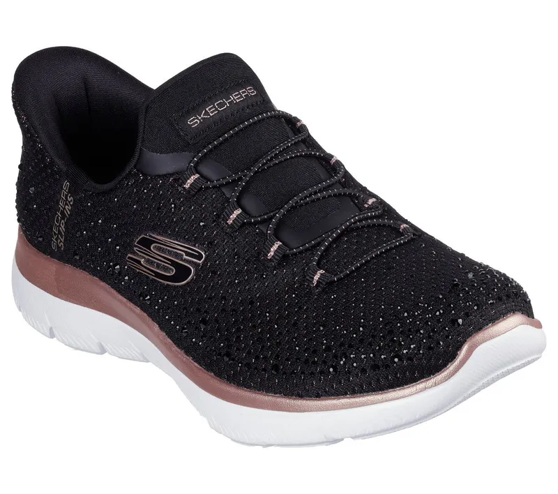 Skechers Skechers Slip-ins: Summits – Brilliant Shine – Zwart / Roos Goud (150273-BKRG)