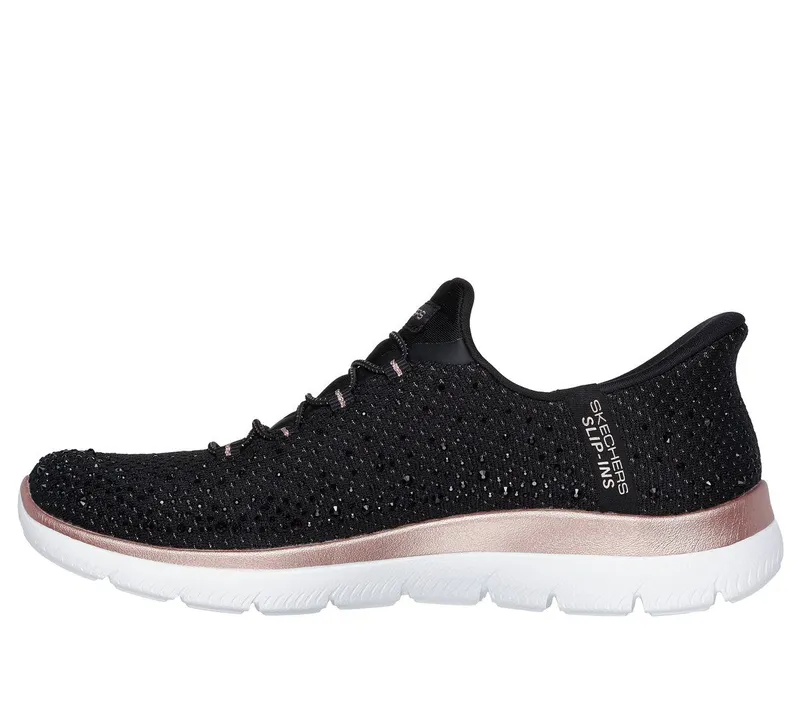 Skechers Skechers Slip-ins: Summits – Brilliant Shine – Zwart / Roos Goud (150273-BKRG)