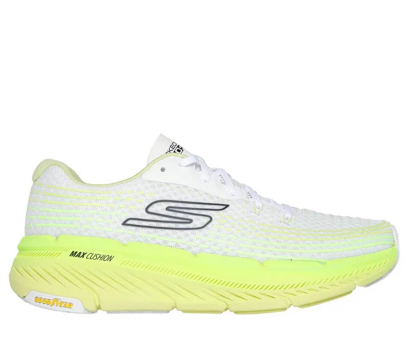 Skechers Max Cushioning Premier 2.0 – Vivid 2.0 – Wit / Limoen (220835-WLM)