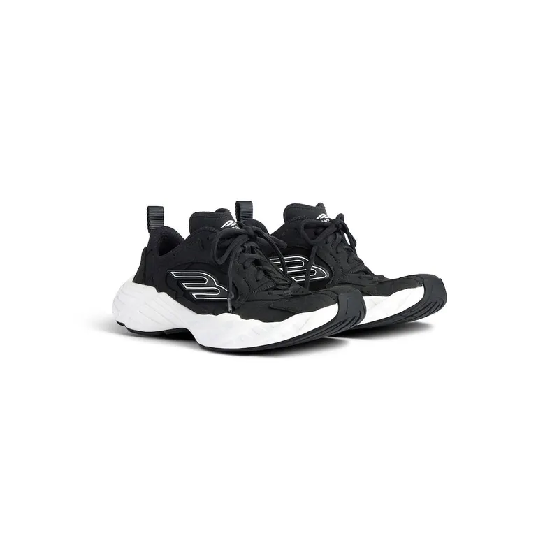 Balenciaga Men’s Monday Shoe In Black / White Black / White (825418WMNSS1000)