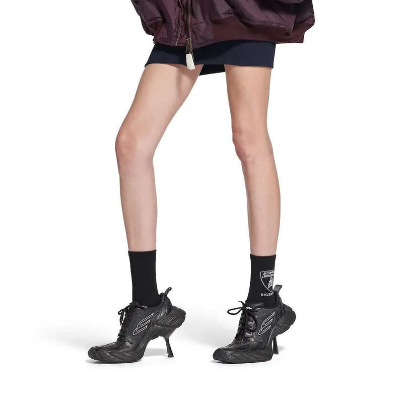 Balenciaga Women’s Monday Heel Shoe In Black Black (828981WSHHL1000)