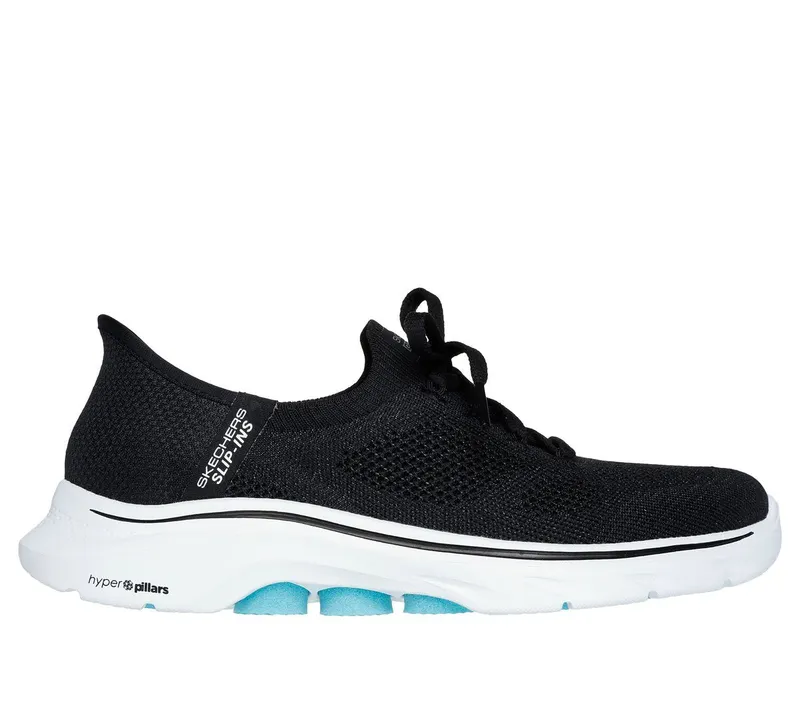 Skechers Skechers Slip-ins: GO WALK 7 – Via – Zwart / Aqua (125213-BKAQ)