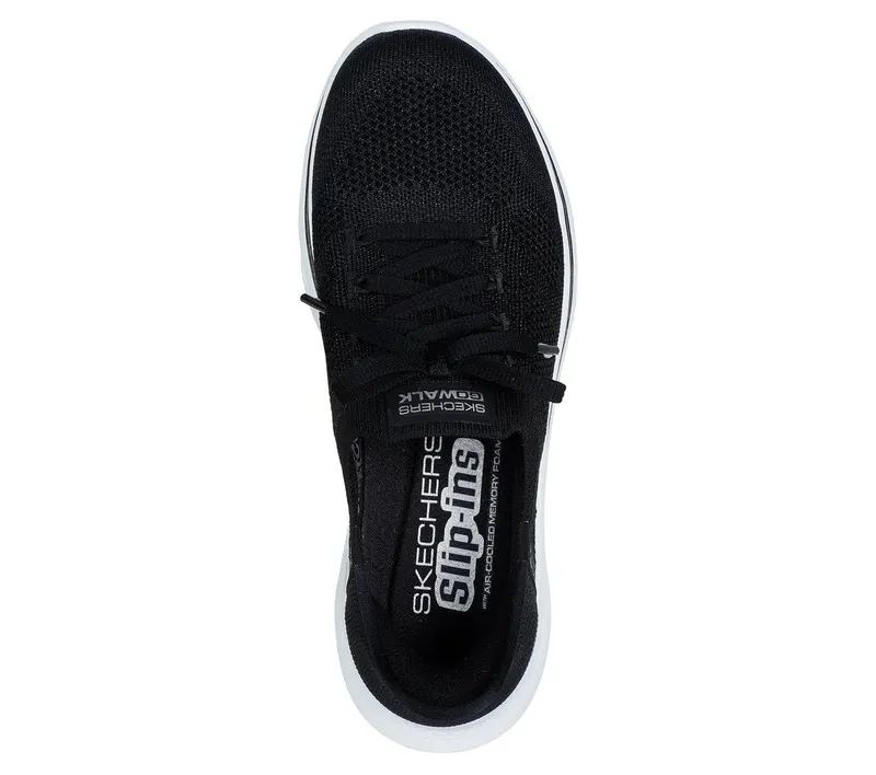 Skechers Skechers Slip-ins: GO WALK 7 – Via – Zwart / Aqua (125213-BKAQ)