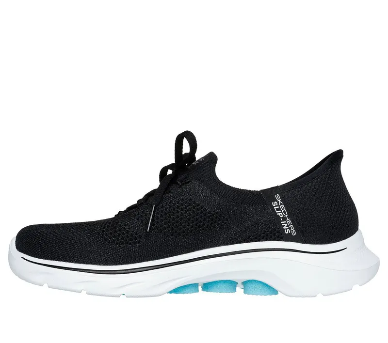 Skechers Skechers Slip-ins: GO WALK 7 – Via – Zwart / Aqua (125213-BKAQ)