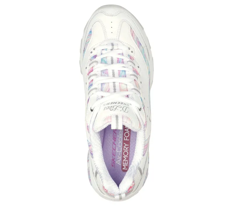 Skechers Skechers D’Lites – Whimsical Dreams – Wit / Multi (149789-WMLT)