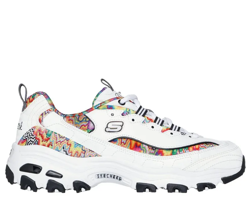 Skechers Jen Stark: D’Lites – Fresh Drip – Wit / Multi (150548-WMLT)