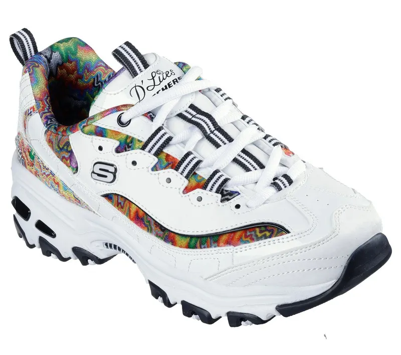 Skechers Jen Stark: D’Lites – Fresh Drip – Wit / Multi (150548-WMLT)