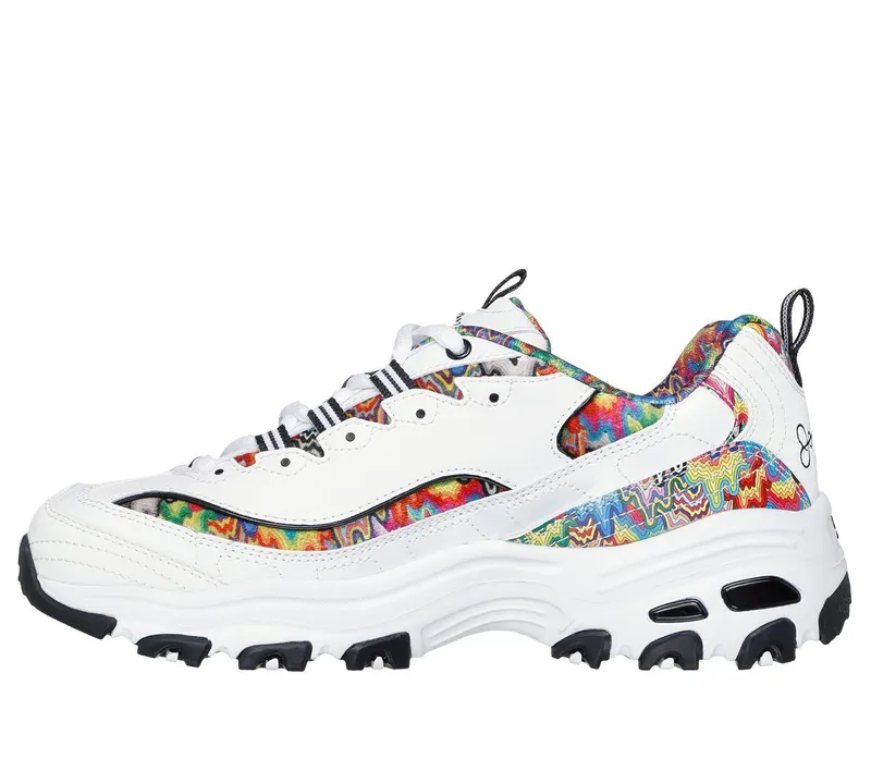 Skechers Jen Stark: D’Lites – Fresh Drip – Wit / Multi (150548-WMLT)