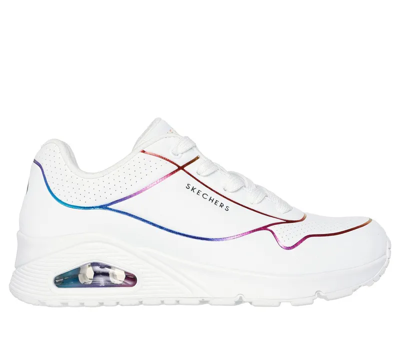 Skechers Uno – Electric Lines – Wit / Multi (155168-WMLT)