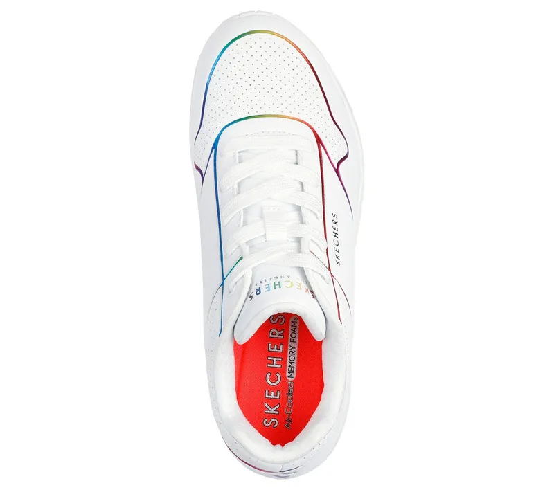 Skechers Uno – Electric Lines – Wit / Multi (155168-WMLT)