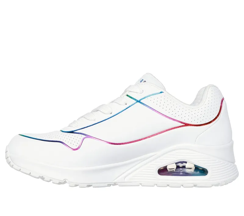 Skechers Uno – Electric Lines – Wit / Multi (155168-WMLT)