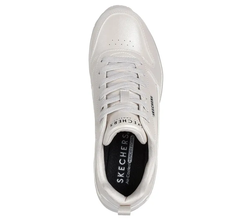 Skechers Uno – Galactic Gal – Gebroken Wit (177104-OFWT)
