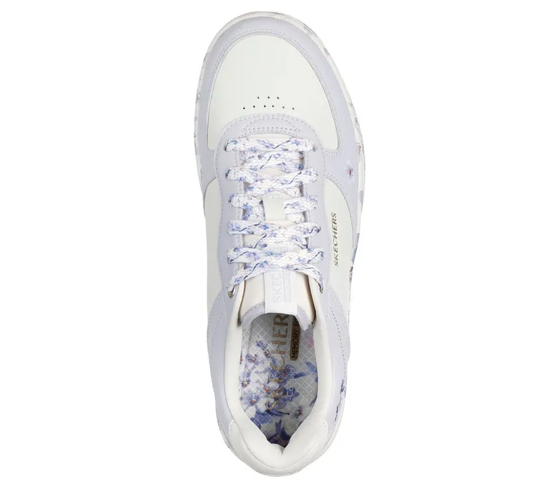Skechers Sport Court 2.0 – Floral Frenzy – Wit / Lavendel (185168-WLV)