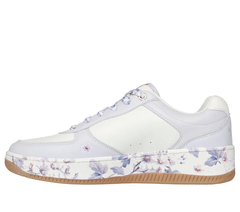 Skechers Sport Court 2.0 – Floral Frenzy – Wit / Lavendel (185168-WLV)