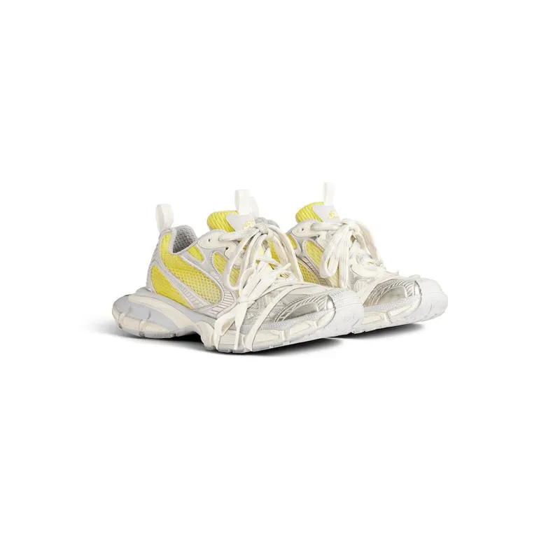 Balenciaga Men’s 3xl Gradient Sneaker In Yellow / Off White / Grey Yellow / Off White / Grey (734734W3XGM7901)