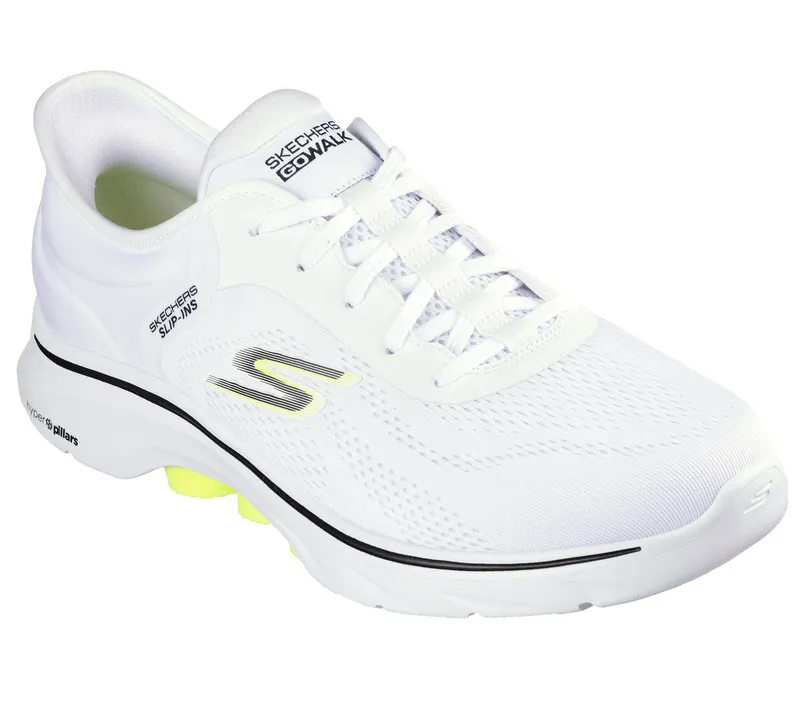 Skechers Skechers Slip-ins: GO WALK 7 – Valin – Wit / Zwart / Lavendel (216550-WBKL)
