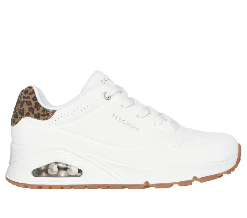 Skechers Uno – Jungle Nite – Wit / Luipaard (177093-WHLD)