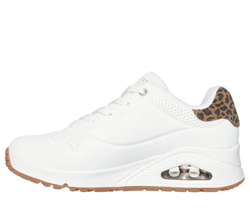 Skechers Uno – Jungle Nite – Wit / Luipaard (177093-WHLD)