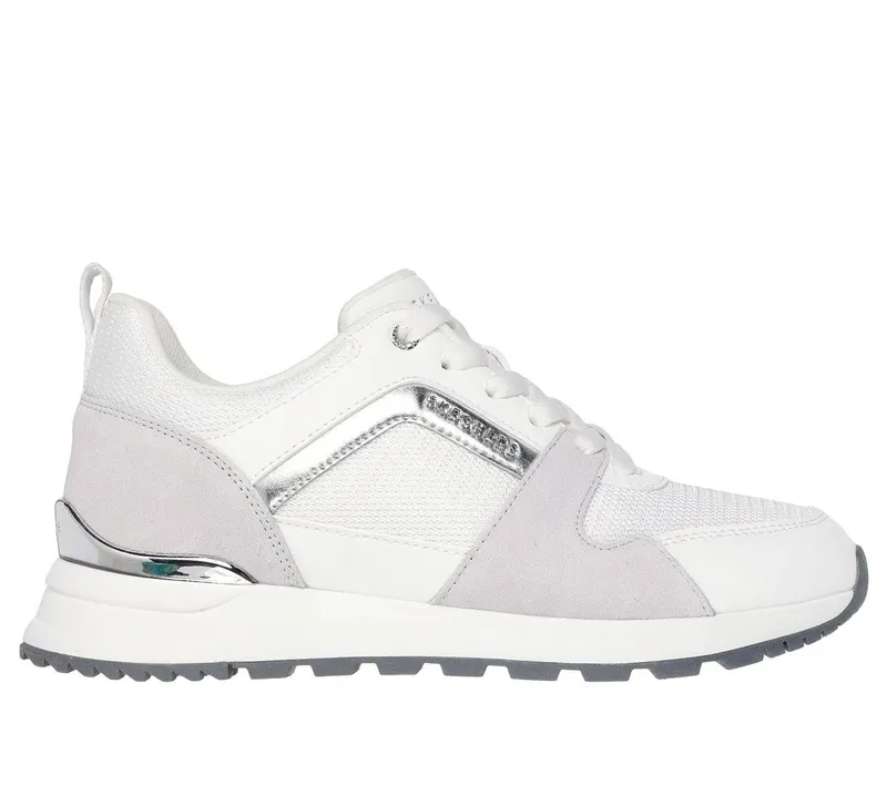 Skechers Runway – Posh Gal – Wit / Zilver (177456-WSL)