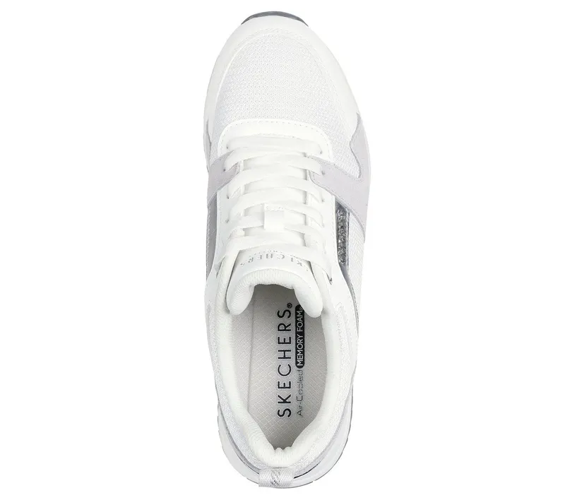 Skechers Runway – Posh Gal – Wit / Zilver (177456-WSL)