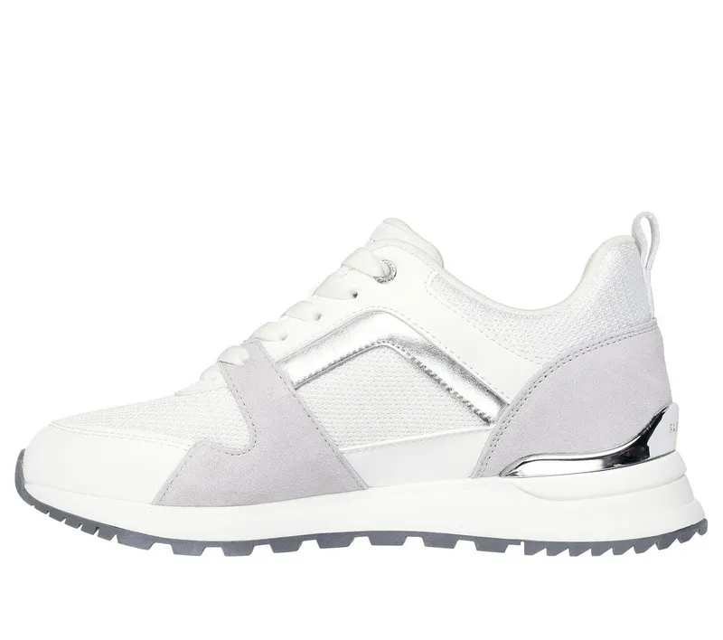 Skechers Runway – Posh Gal – Wit / Zilver (177456-WSL)