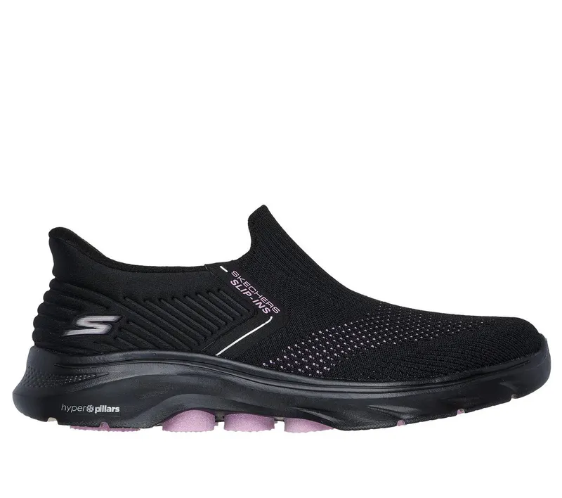 Skechers Skechers Slip-ins: GO WALK 7 – Ida – Zwart / Mauve (125246-BKMV)