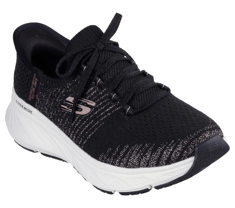 Skechers Skechers Slip-ins Relaxed Fit: Edgeride – Starlight – Zwart / Roos Goud (150476-BKRG)